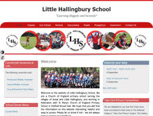 Tablet Screenshot of littlehallingburyschool.co.uk